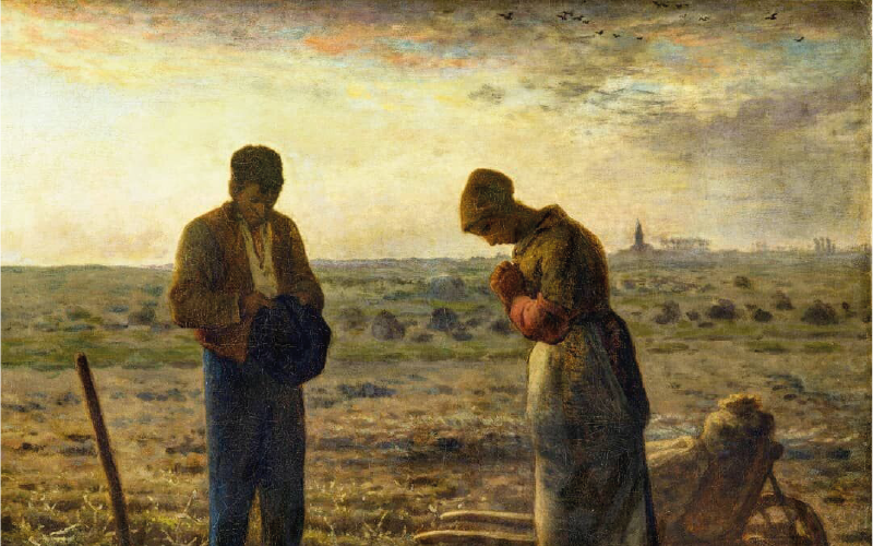 El angelus (c. 1859) Jean Millet
