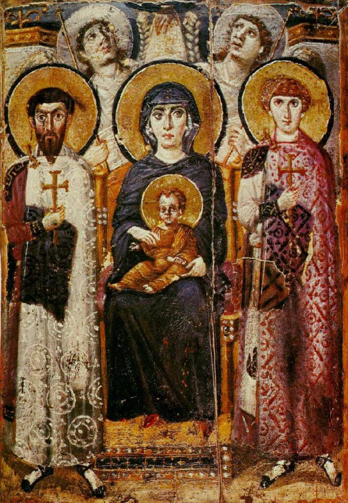 Icono bizantino (ca. 600) Monasterio de Santa Catalina del Monte Sinaí.